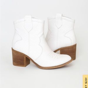 White western ankle booties worn 2x great condition